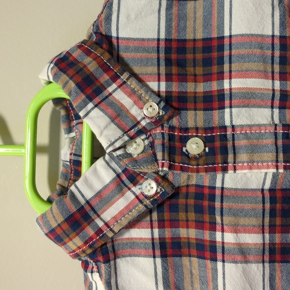 L.O.O.G Toddler Child Collared Long-sleeved Plaid Shirt Size 5-6 Years - Picture 5 of 9